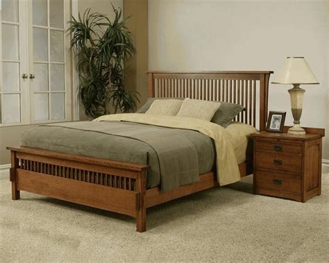 Usa Made Mission Style King Bed Mission Rift And Quarter Sawn Oak Bedroom