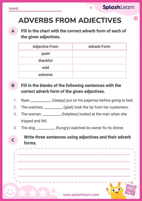 Printable Th Grade Adverbs And Adjectives Worksheets Splashlearn 2304 The Best Porn Website