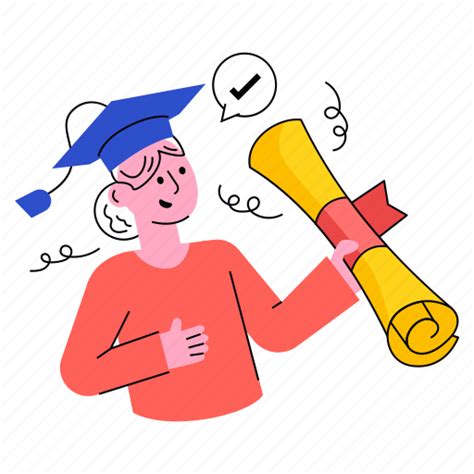Degree Education Certificate Graduation Illustration Download On