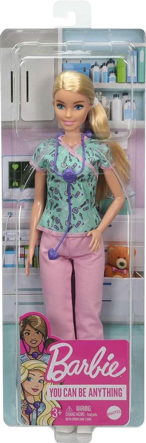mattel barbie nurse blonde doll gtw39 se priser