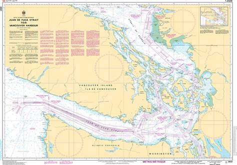 Chs Nautical Chart Chs3601 Juan De Fuca Strait Toa Vancouver Harbour