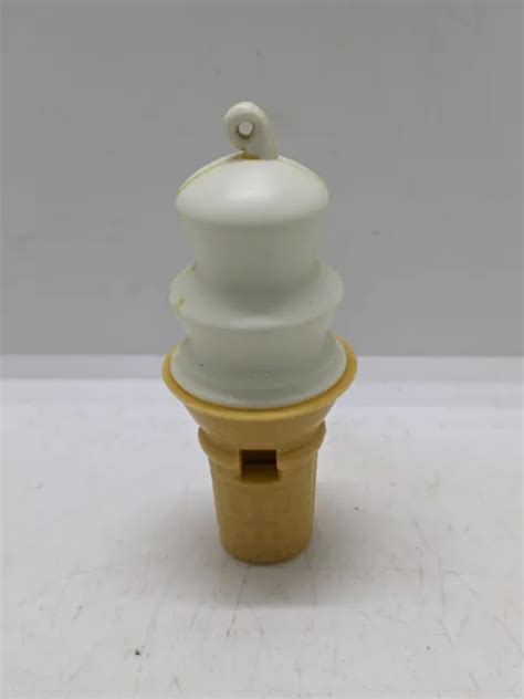 VINTAGE S DAIRY Queen Fast Food Soft Serve Ice Cream Cone Whistle Working PicClick