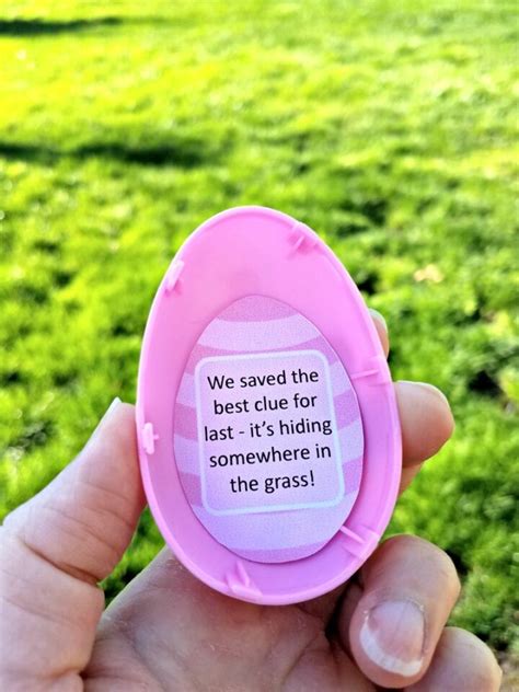 Easter Egg Hunt Clues For Outside Printable Riddles For Kids
