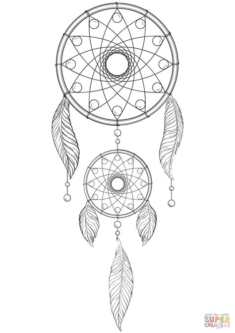 Dream Catcher Coloring Page Free Printable Coloring Pages