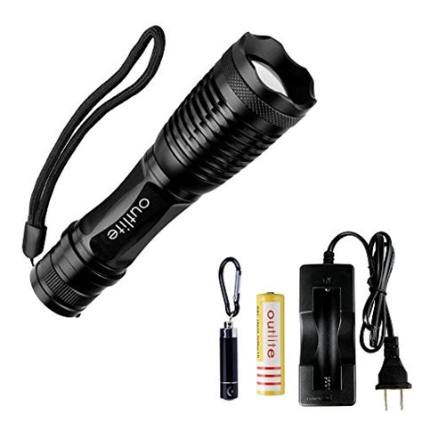 Outlite E6 Rechargeable 18650 Battery And Charger Included 900 Lumen
