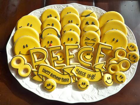 Lizy B Smiley Face Cookies For A Smiley Birthday Boy