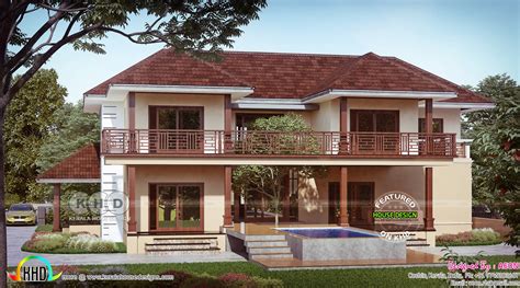 4 Bedroom River Side Kerala Home Design Kerala Home Design And Floor