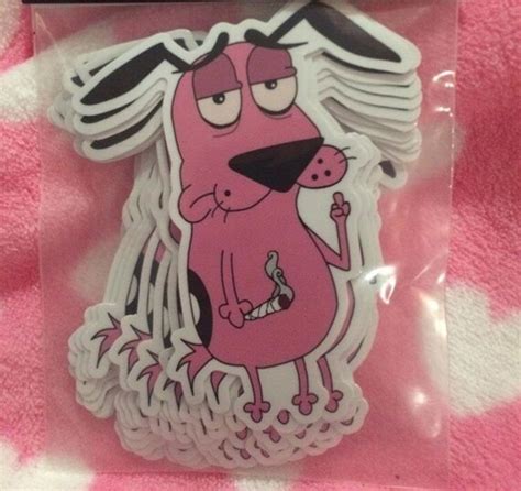 Courage The Cowardly Dog Sticker