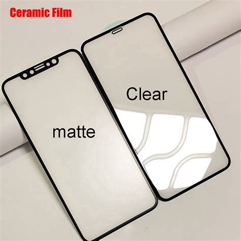 Full Glue Bending Matte Ceramic Tempered Glass For Iphone Pro Max