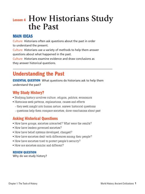 L4 How Historian Study The Past Pdf Historian Primary Sources