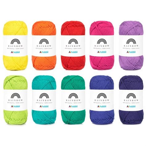 Rainbow Cotton 86 Color Pack Yarn Hobbii