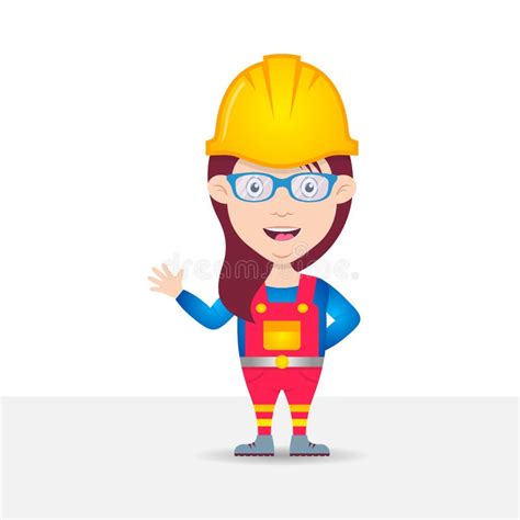 Female Construction Worker Clipart