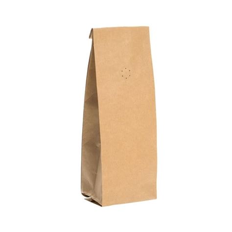 Kraft Coffee Bags With Valve 50 Pack 3 38 X 2 12 X 13
