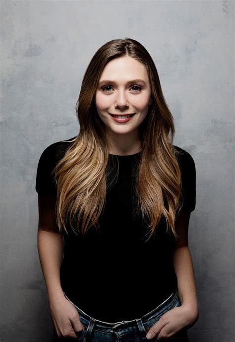 Elizabeth Olsen Women Actress Long Hair Smiling Hands In Pockets