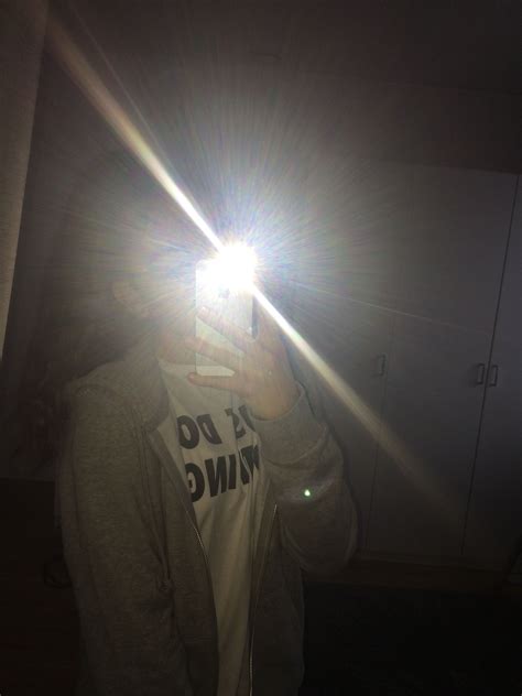 Girl Hidden Face Aesthetic Mirror Selfie With Flash The Latest Trend