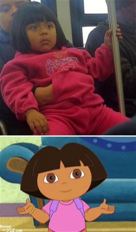 Real Life Cartoon Characters 20 Pics Dora Funny Dora Memes