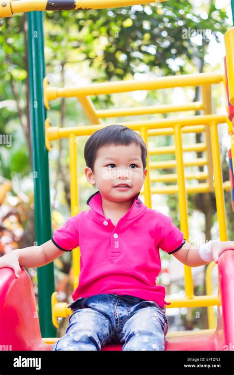 Asian Boy Relax In The Park Stock Photo Stock Photo Alamy