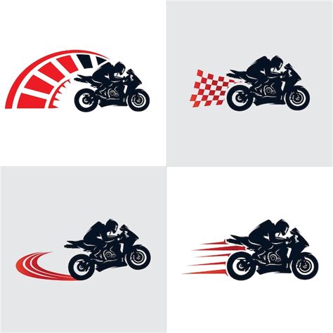 Colección De Logos De Motos Vector Premium