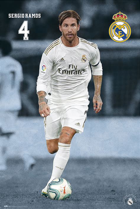 Real madrid is the most successful club in the history of football. Real Madrid 2019/2020 - Sergio Ramos Poster | Sold at ...