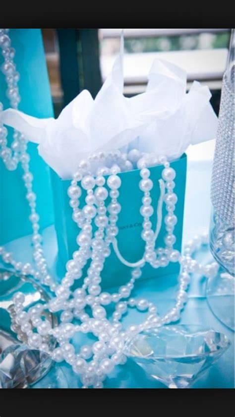 Tiffany Blue Dimonds And Pearls Theme Tiffany Blue Wedding Centerpieces