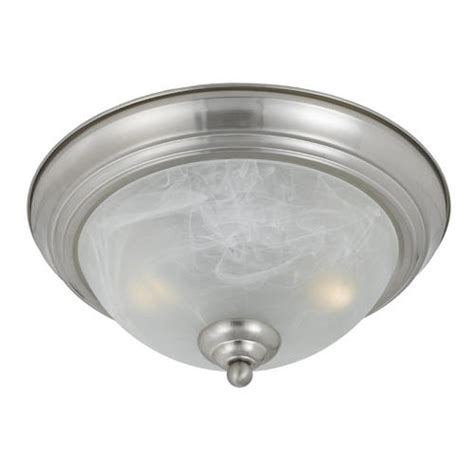 Photon 2 Light 6 Satin Nickel Finish Incandescent Flush Mount At