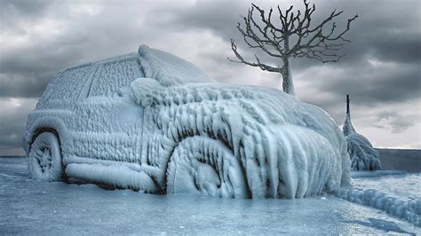 Wallpaper Car Snow Ice Frost Arctic Freezing Weather Season