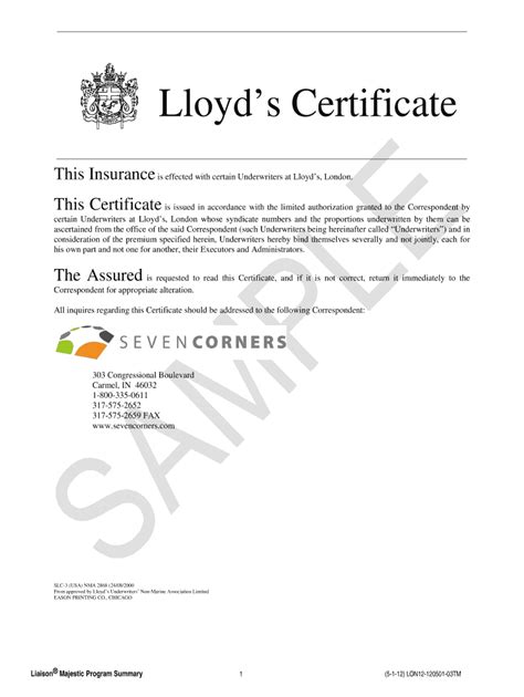 Naic code insurance is a tool to reduce your risks. Lloyds Of London Naic Number - Fill Online, Printable, Fillable, Blank | PDFfiller
