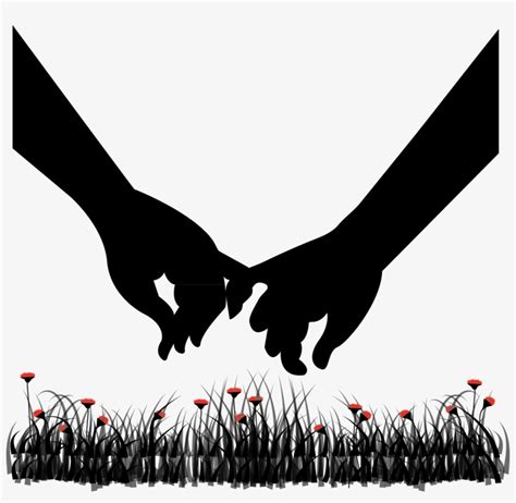 Couple Holding Hands Silhouette Png Romance Silhouette Holding Hands