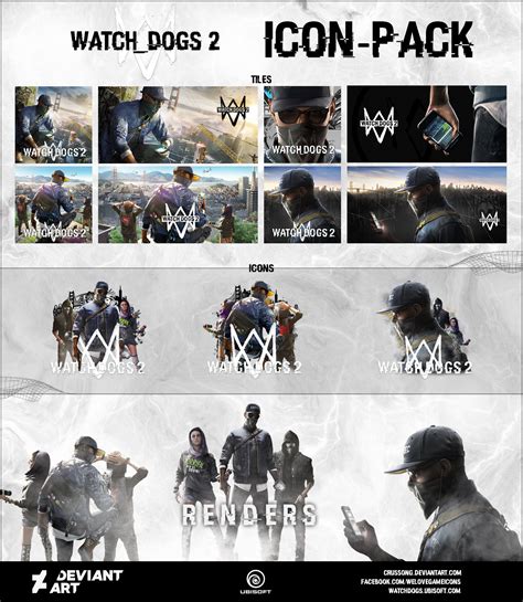Watch Dogs 2 Massive Icon Pack By Crussong On Deviantart