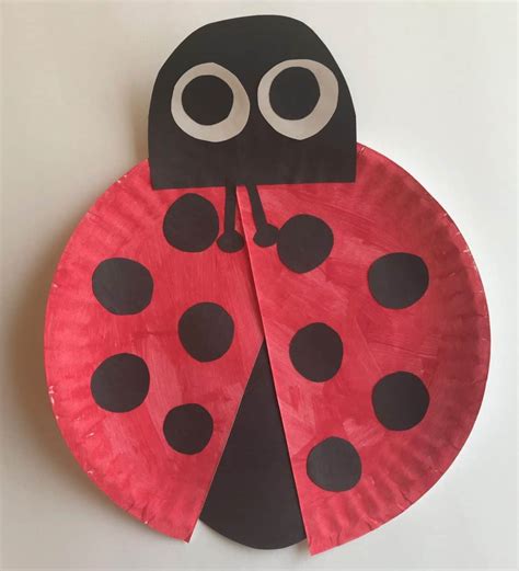 Ladybug Paper Plate Craft Journey To Stay At Home Mom