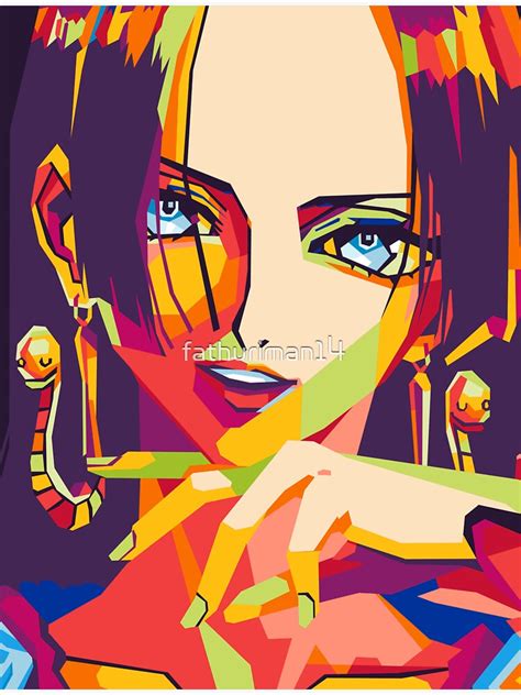 Boa Hancock One Piece On Wpap Art Sticker For Sale By Fathuriman14 Redbubble