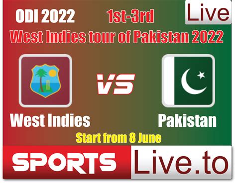 Pakistan Vs West Indies Odi Series 2022 Sportsliveto