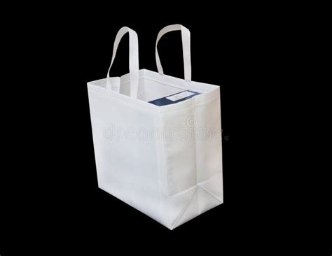 White Bag Eco Bag Non Woven Fabric Bag Reusable Stock Image Image