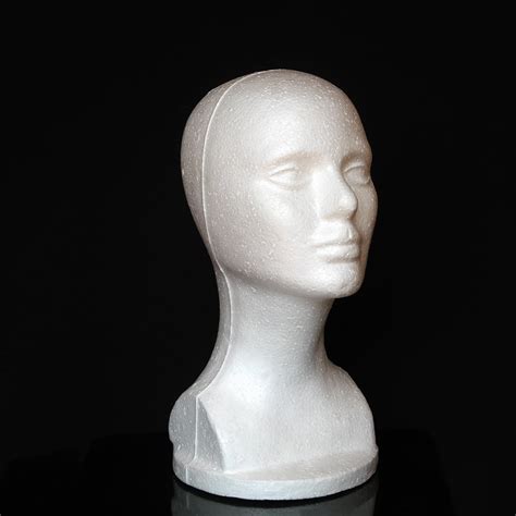 Visland Female Wig Display Mannequin Head Stand Styrofoam Model Head