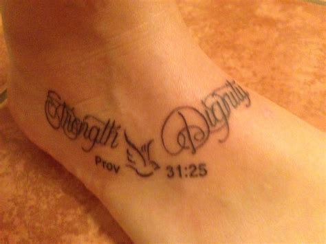 Motherdaughter Tattoo Strength And Dignity Proverbs 3125 Tattoos For