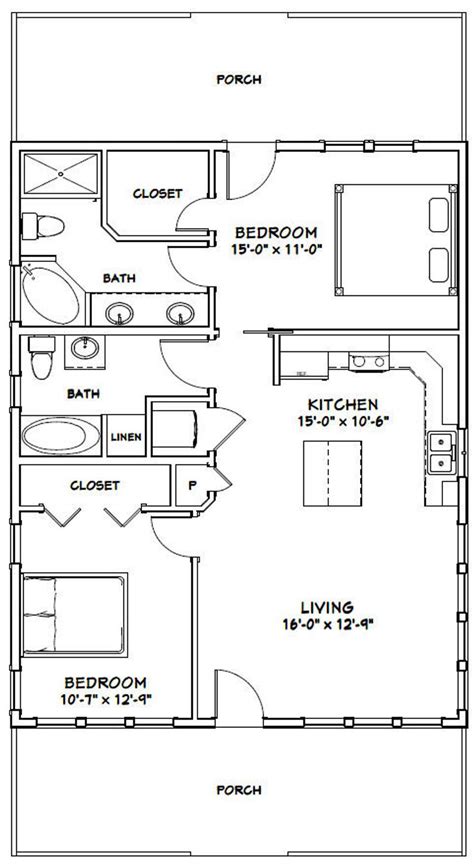 2 Bedroom Floor Plans Artofit