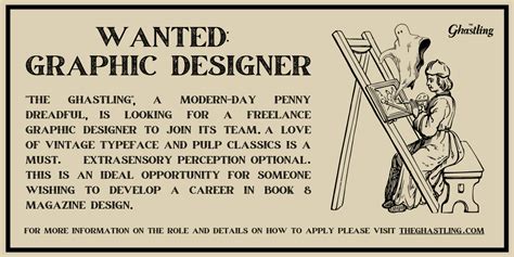 Wanted Freelance Graphic Designer The Ghastling