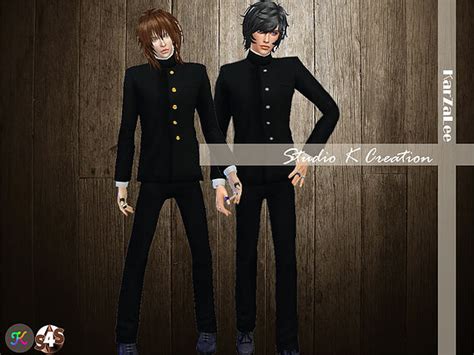 Japanese School Uniform For Males At Studio K Creation Sims 4 Updates