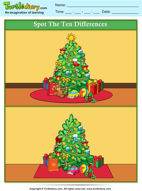 Spot The Difference Printable Christmas Printable Word Searches