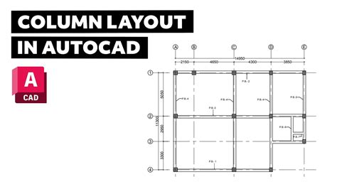 How To Draw Gridlines Column Layouts In Autocad Youtube