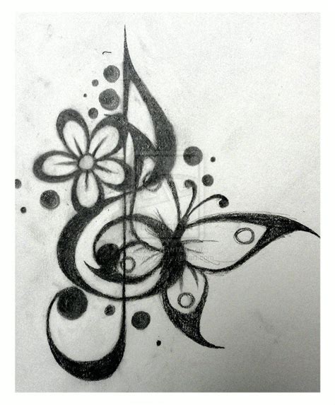 Tattoo Design Treble Cleff 1 By Dawn773 On Deviantart Music Tattoo