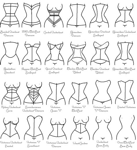 Types Of Corsets For Any Figures Corset Fashion Vocabulary Corset Pattern