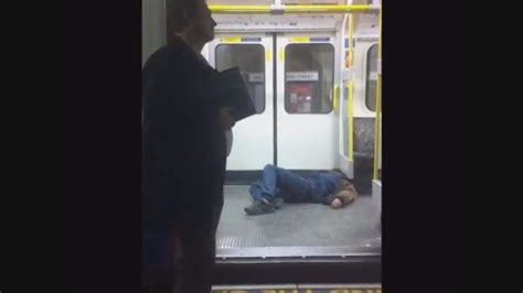 Tube Passengers Ignore Man Collapsed On Floor Uk News Sky News