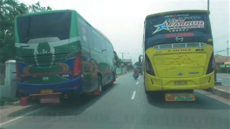 Virall terjadi mr.gaplek raribut⁉️sesama bus po.luragung termuda bus alfarruq di palang tang city. Terjadi lagi Alfarruq Mr Gaplex adu skill jln pantura ...