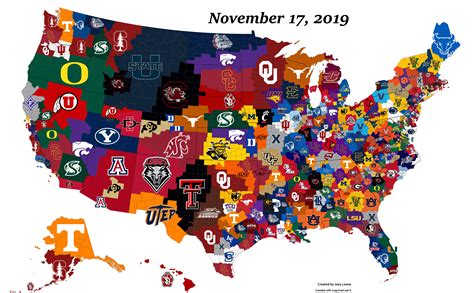 college basketball imperialism map november 17 2019 r collegebasketball