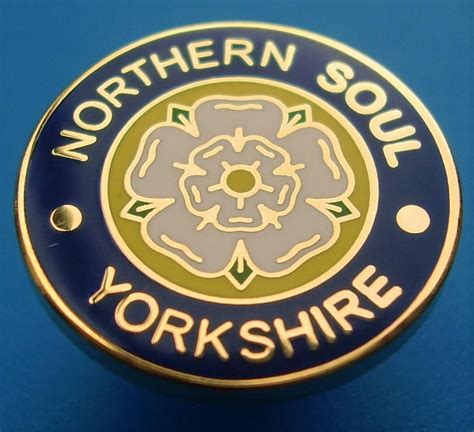 Northern Soul Badge Northern Soul Yorkshire 16mm Dia Northern