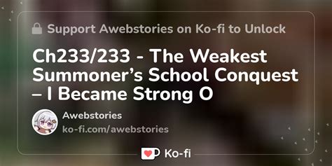 Ch233233 The Weakest Summoners School Conquest I Became Strong O