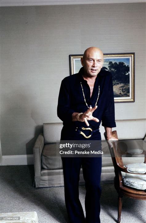 Actor Yul Brynner Poses For A Portrait In San Francisco On September