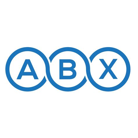 Abx Letter Logo Design On White Background Abx Creative Initials