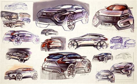 Lada Xcode Concept Sketches By Raphael Linari